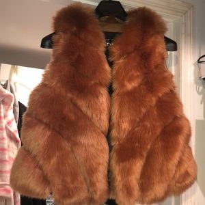 Faux fur vest